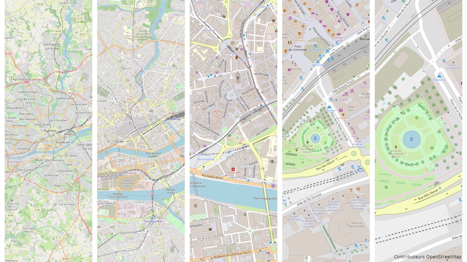 OpenStreetMap peut être une carte très détaillée... si des contributeurs ont cartographié la zone consultée.