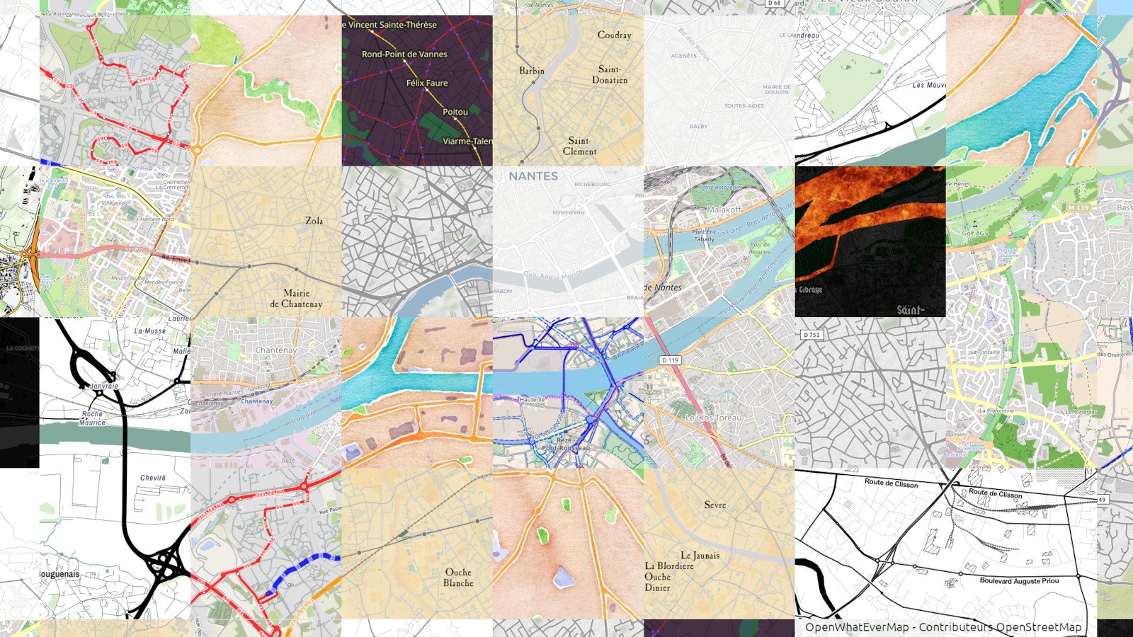 OpenStreetMap ce n'est pas une seule carte, c'est en fait une multiplicité de cartes !